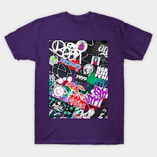 Sticker Art Graffiti NYC Urban Style T-Shirt